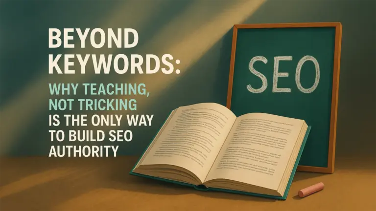 Beyond Keywords: Why Teaching, Not Tricking, is the Only Way to Build SEO Authority