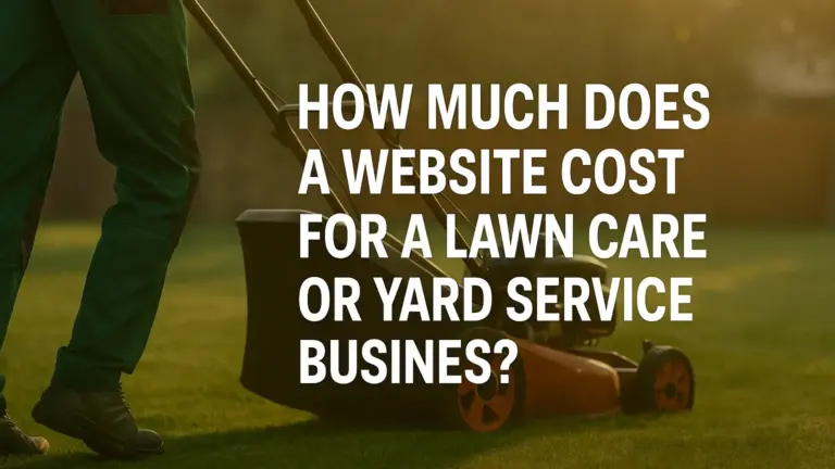 How much does a website cost for a lawn care or yard service business?